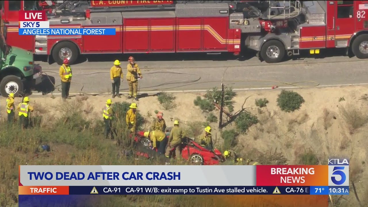 2 dead after crash in Angeles National Forest