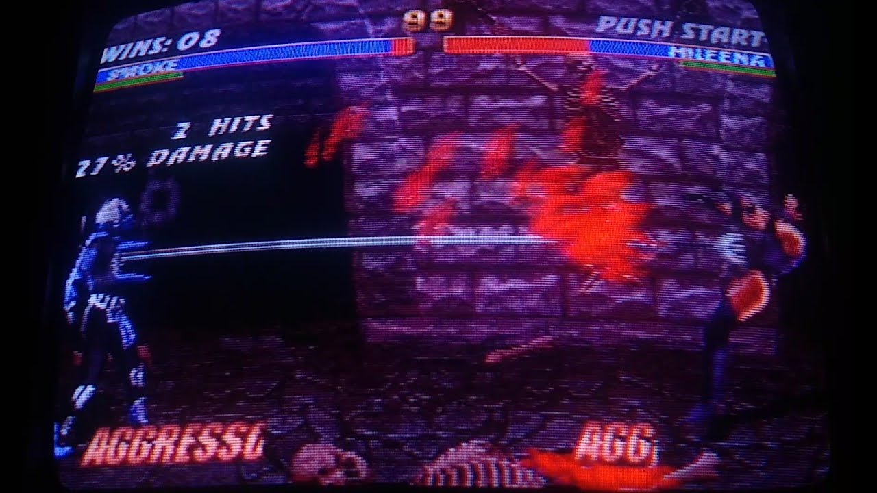 Mortal Kombat Trilogy N64 Cyber Smoke - Ninja Tower Very Hard CRT Real Harware