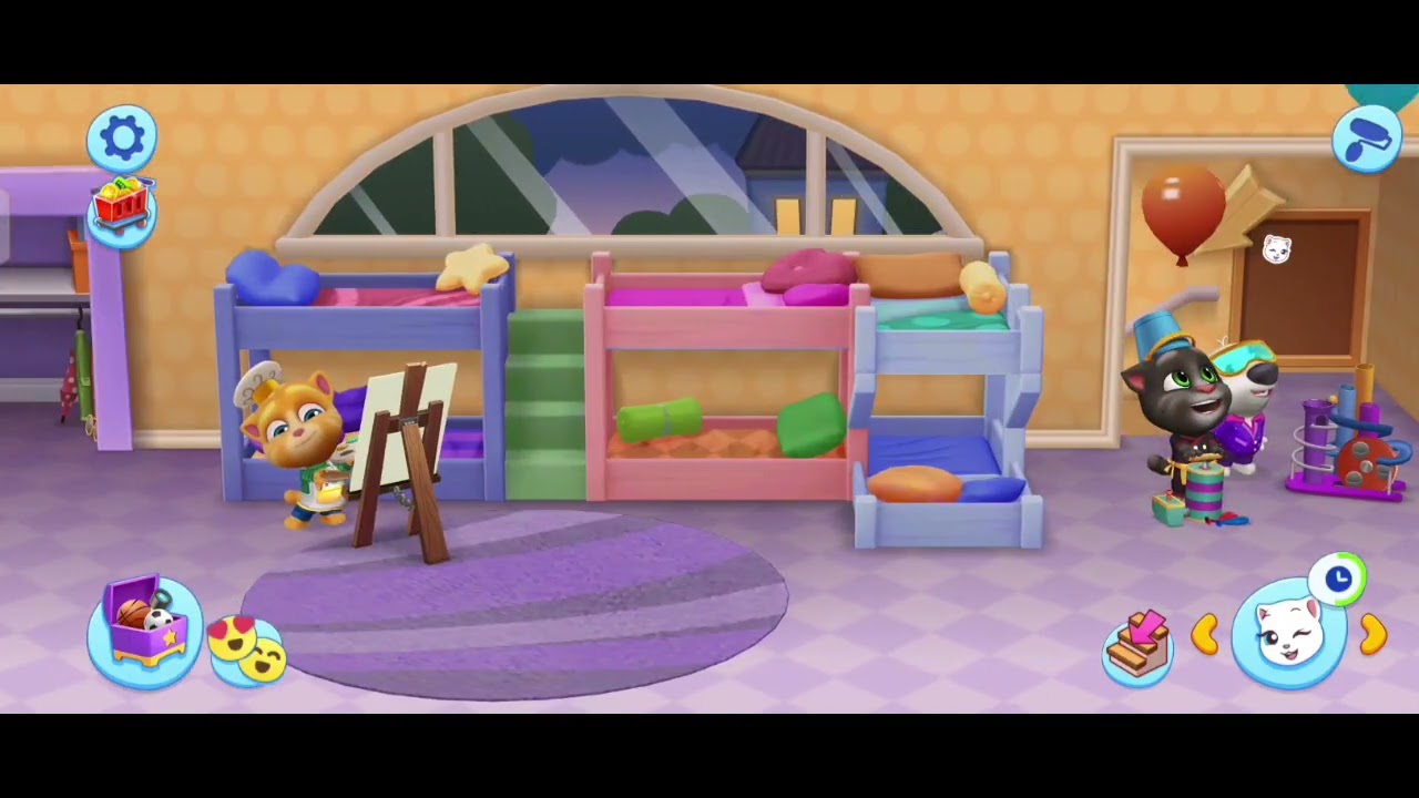 My Talking Tom Friend game/New Room Tour! 🔥 My Talking Tom Friends