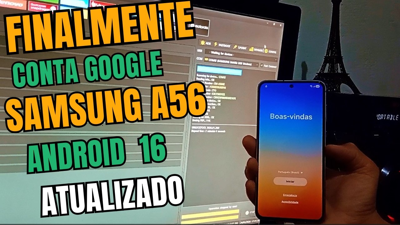 COMO REMOVER CONTA GOOGLE DO SAMSUNG A56 5G ANDROID 16 | MÉTODO ATUALIZADO 2026