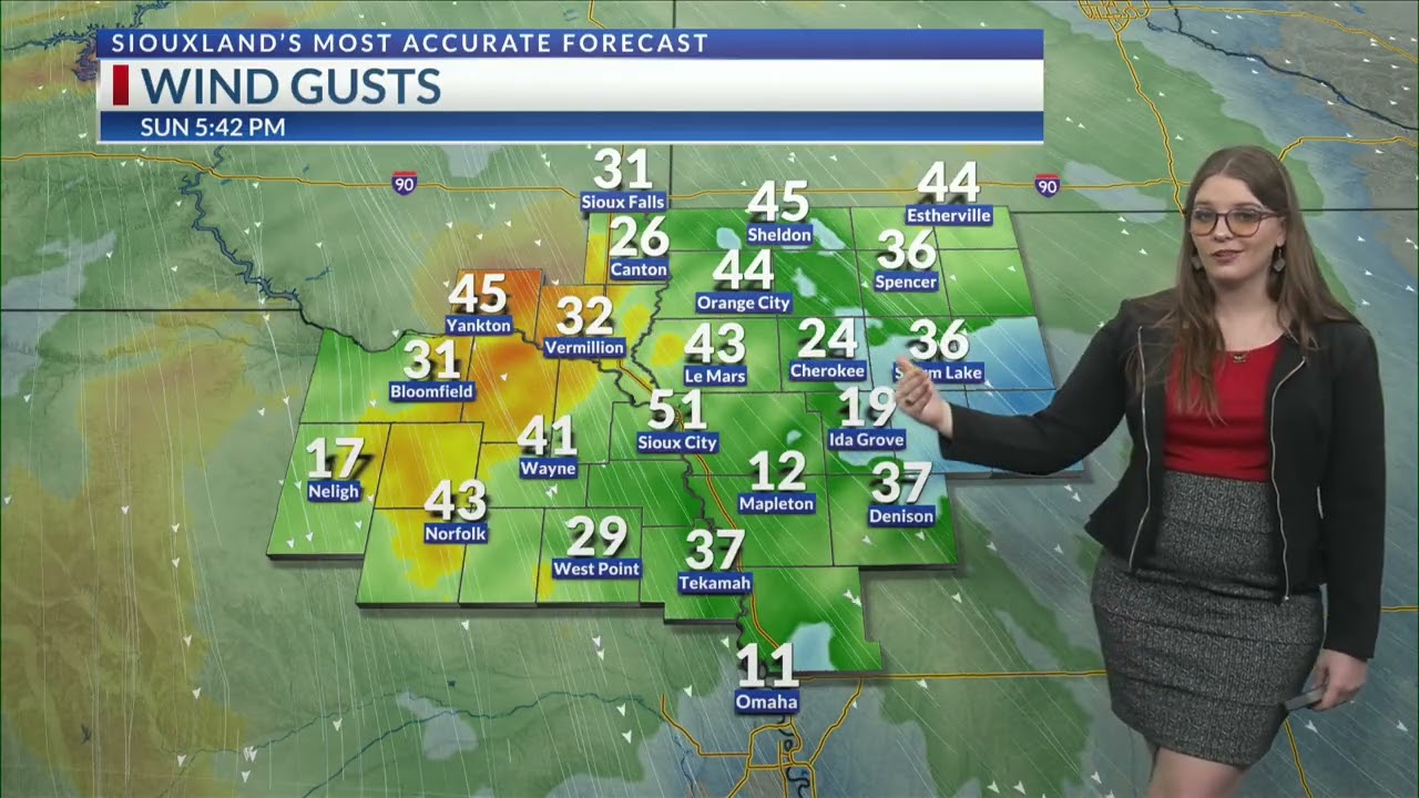 KCAU 9 Evening Weather with Taylor King @ 5:30 PM - 1/18/26