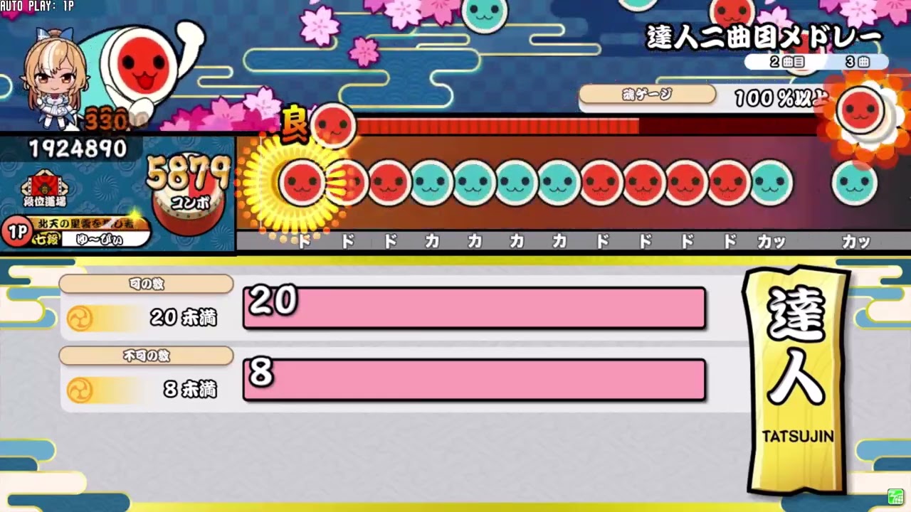 【創作譜面 / 創作段位道場】歴代達人メドレー2024バージョン【太鼓の達人】