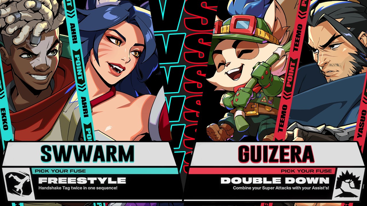 Swwarm (Ahri / Ekko) vs Guizera (Teemo / Yasuo) - 2XKO