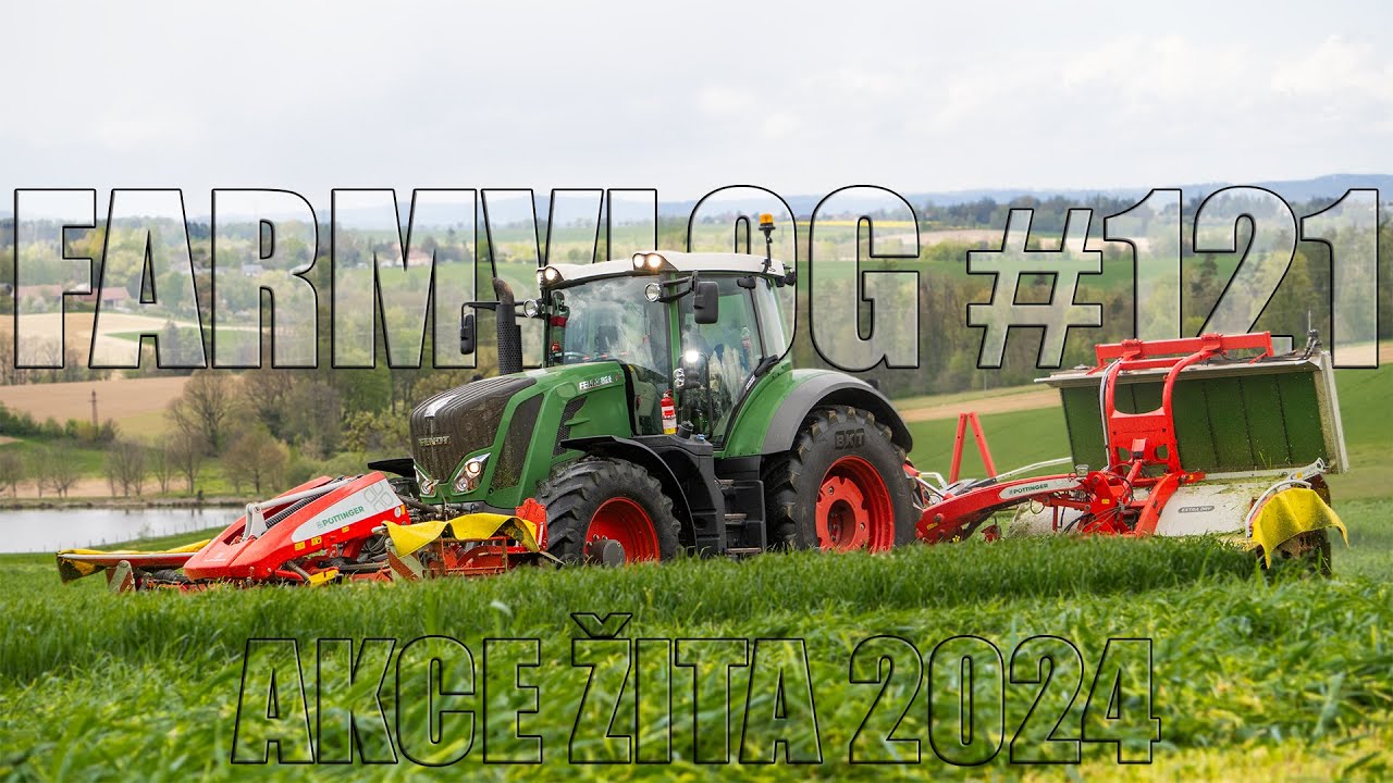 FARMVlog #121 - Sečeme žito pro kravičky | FENDT 828 & PÖTTINGER NOVACAT V 10000
