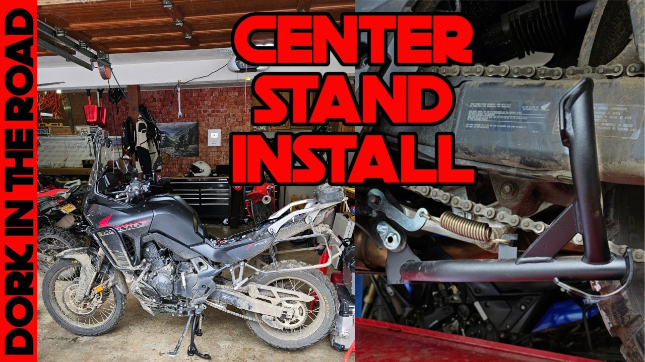Honda Transalp 750 Center Stand Installation