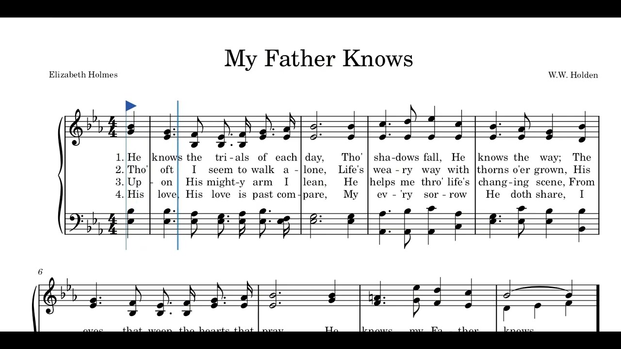 My Father Knows | Hymnal | ALTO