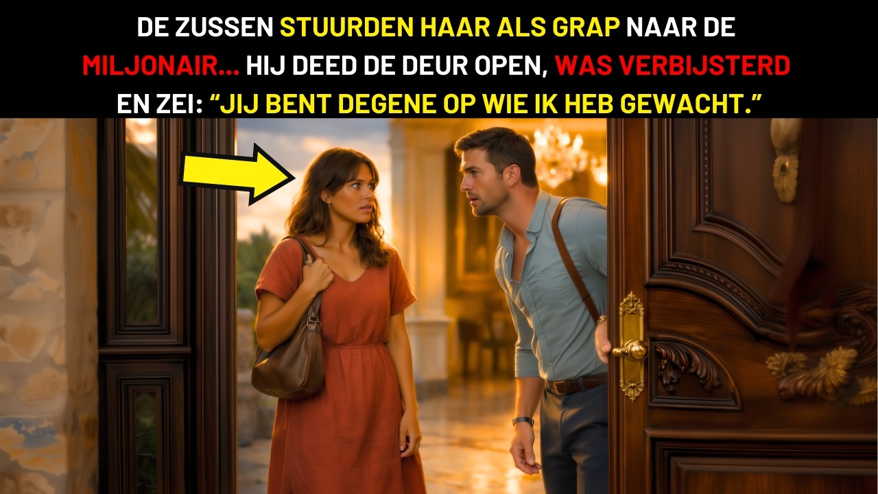 DE ZUSSEN STUURDEN HAAR ALS GRAP NAAR DE MILJONAIR... HIJ OPENT, SCHRIKT: 'JIJ OP WIE IK WACHTTE'