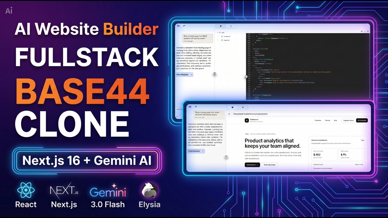 Build a FullStack SAAS AI App Builder | Next.js 16, Inngest, E2B, Elysia | Lovable/Base44/Bolt clone