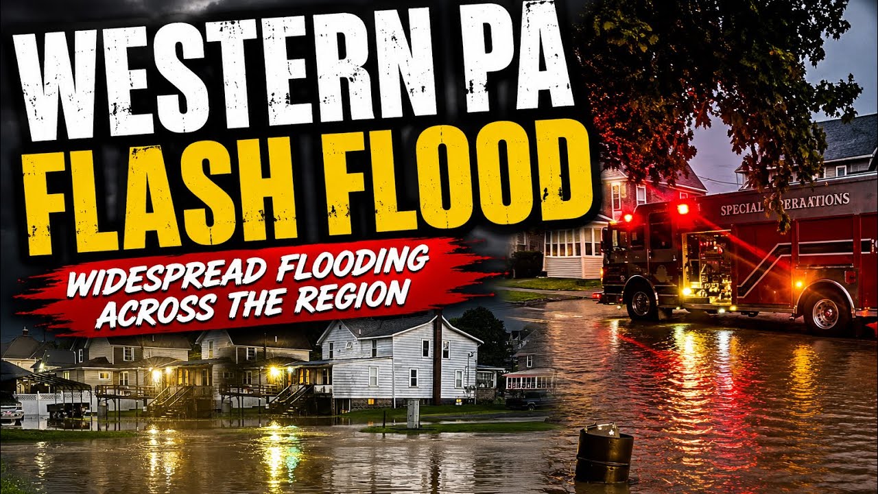 Historic Flash Flooding Hits Western PA | Roads Underwater