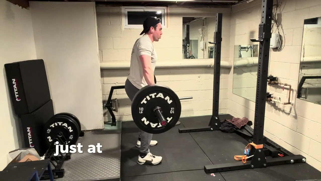 Dad Strength Cycle (Week 3, Day 1, 2/2) - Power Cleans + High Box Squats w/ Commentary