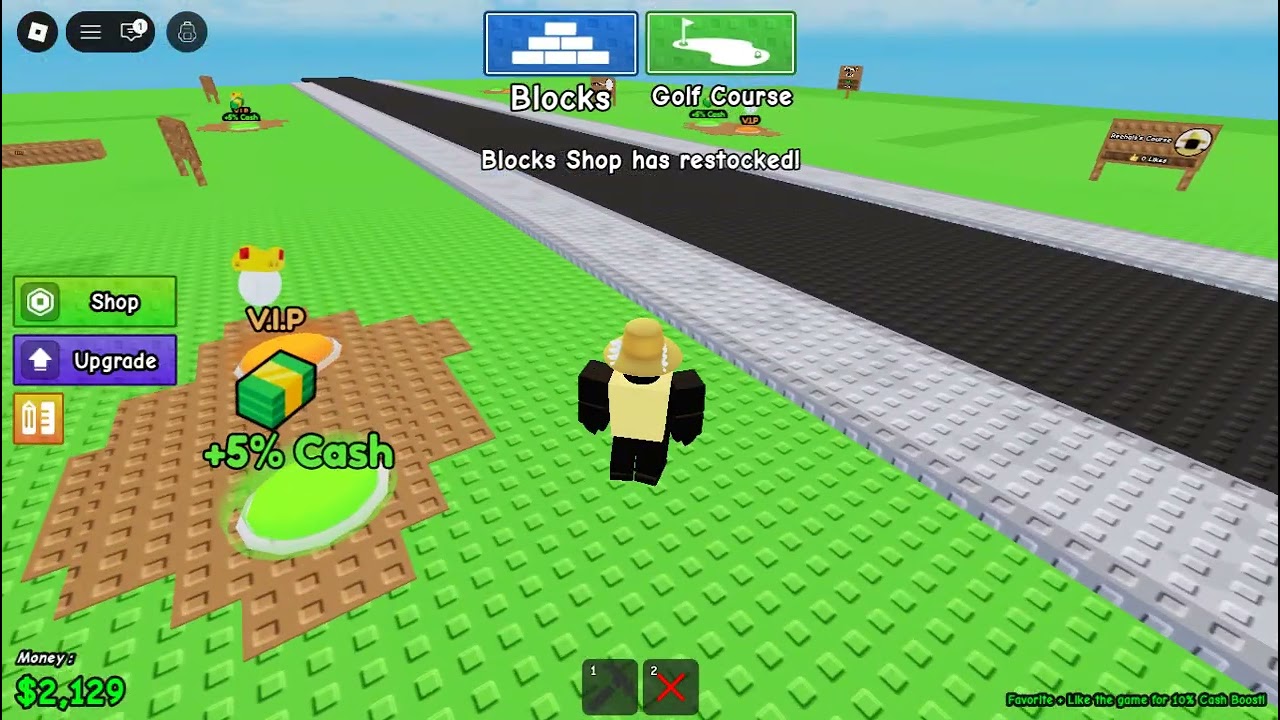 ROBLOX BUILD A GOLF