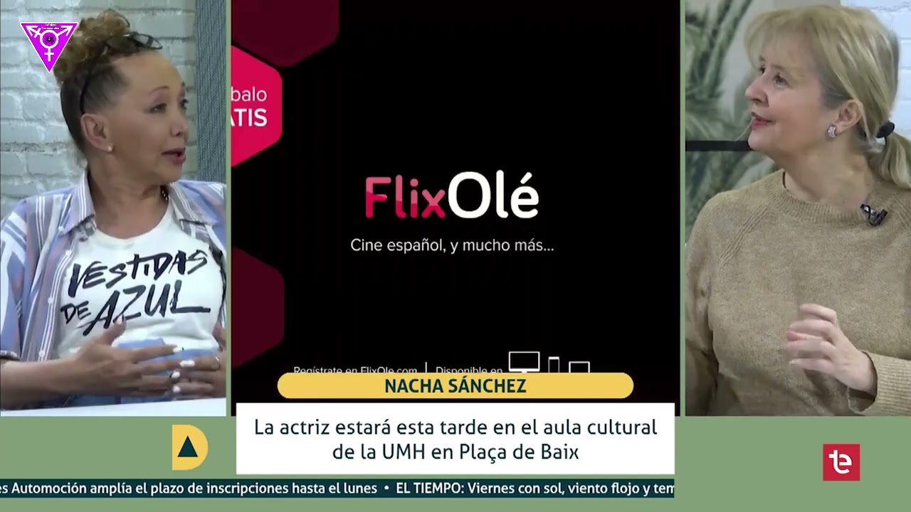 👑 Nacha Sánchez, actriz y activista trans, sin tapujos pero con su elegancia en TeleElx 03/2025