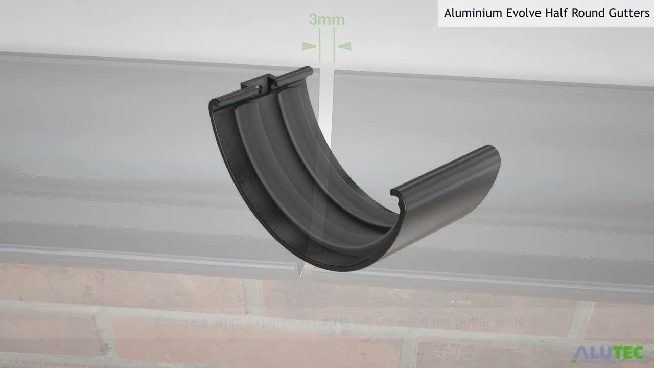 Marley Alutec | Installation Animation: Evolve Half Round Aluminium Gutter Systems