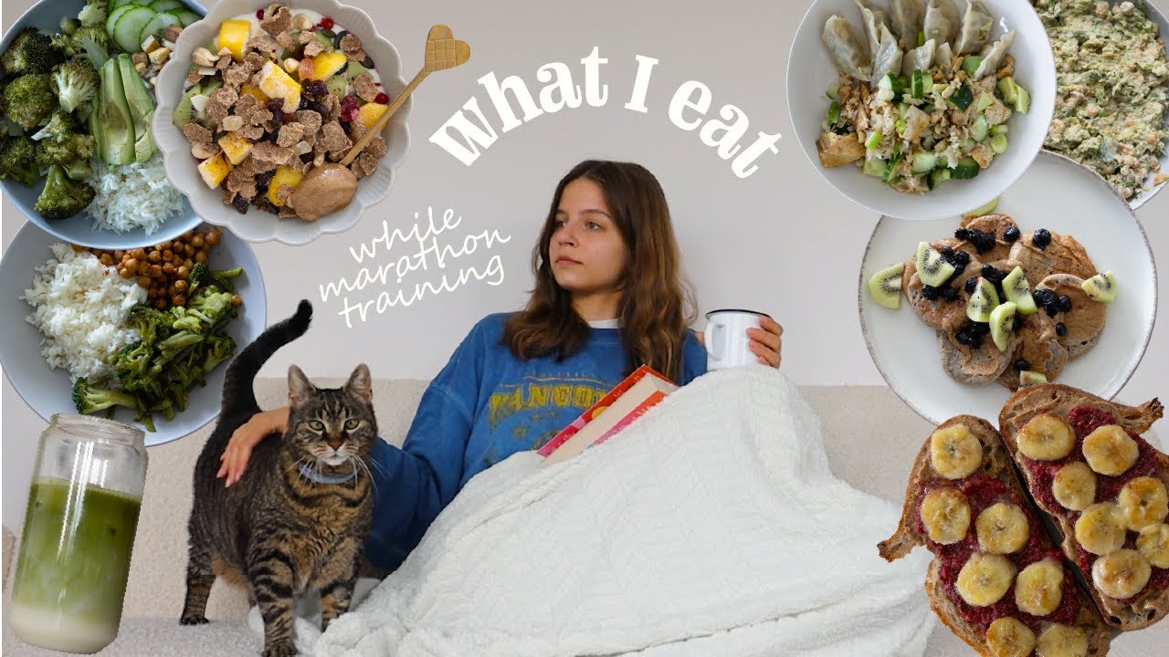 WHAT I EAT IN A WEEK while training for my first marathon / vegan /