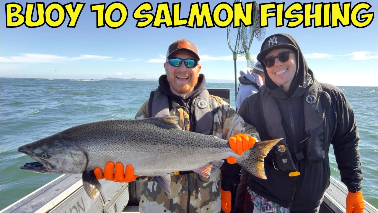 EPIC Buoy 10 SALMON FISHING (Whales and Fishing Chaos with @Day One Outdoors )