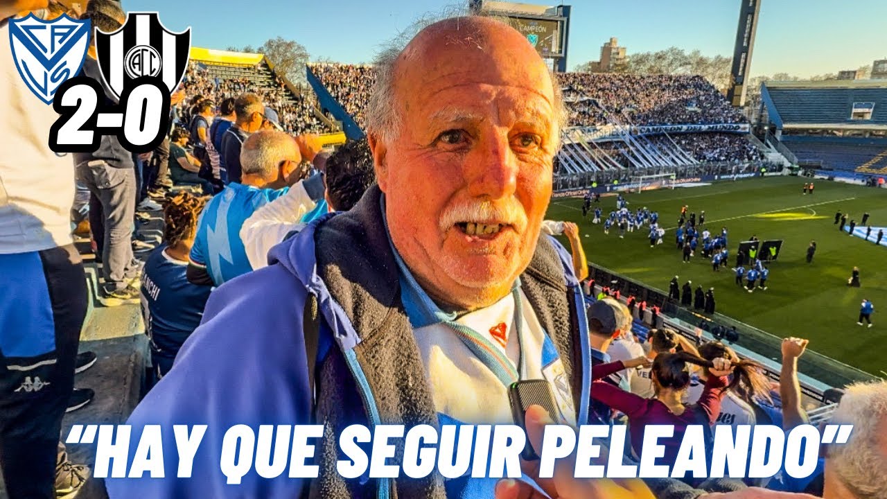 V&Eacute;LEZ CAMPE&Oacute;N DESDE LA TRIBUNA | REACCI&Oacute;N CON LOS HINCHAS | 