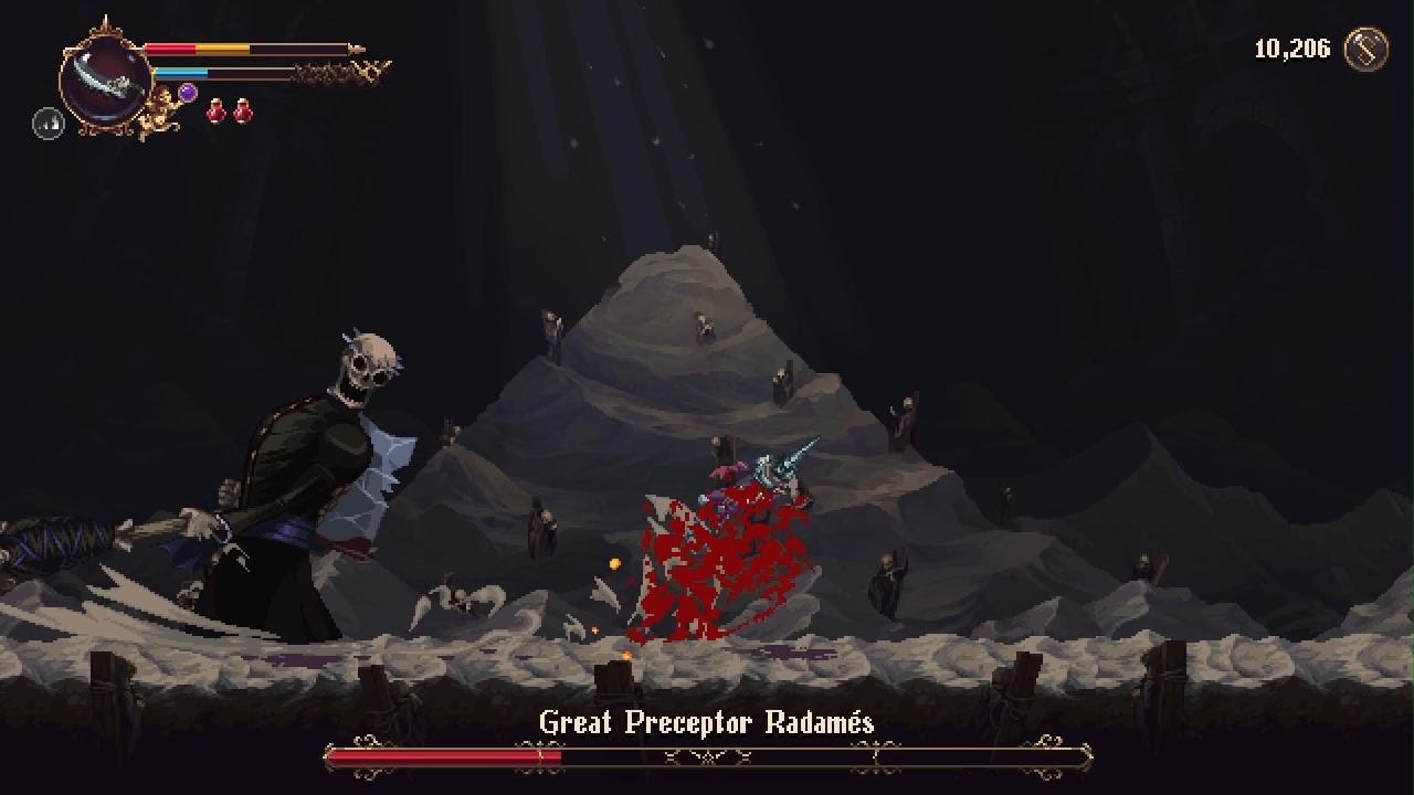 Blasphemous 2 boss fight great preceptor radames