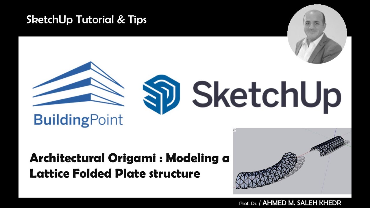 Architectural Origami(2) : Modeling a Lattice Folded Plate structure