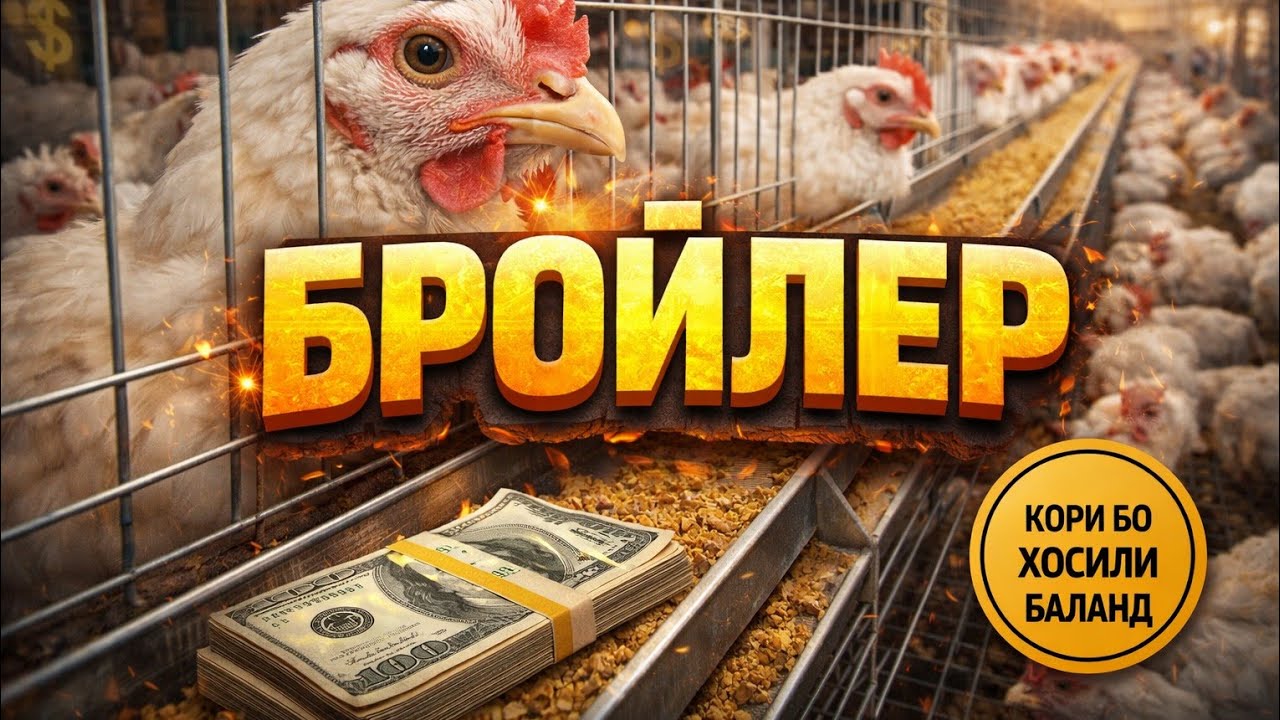 Бройлер дар руйи сетка 
