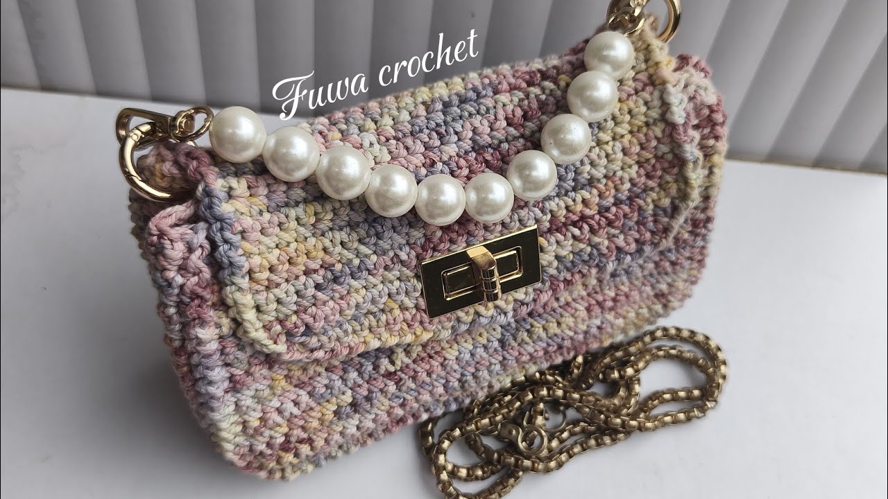 Crochet mini hand bag tutorial | step by step beginner friendly #crochet 