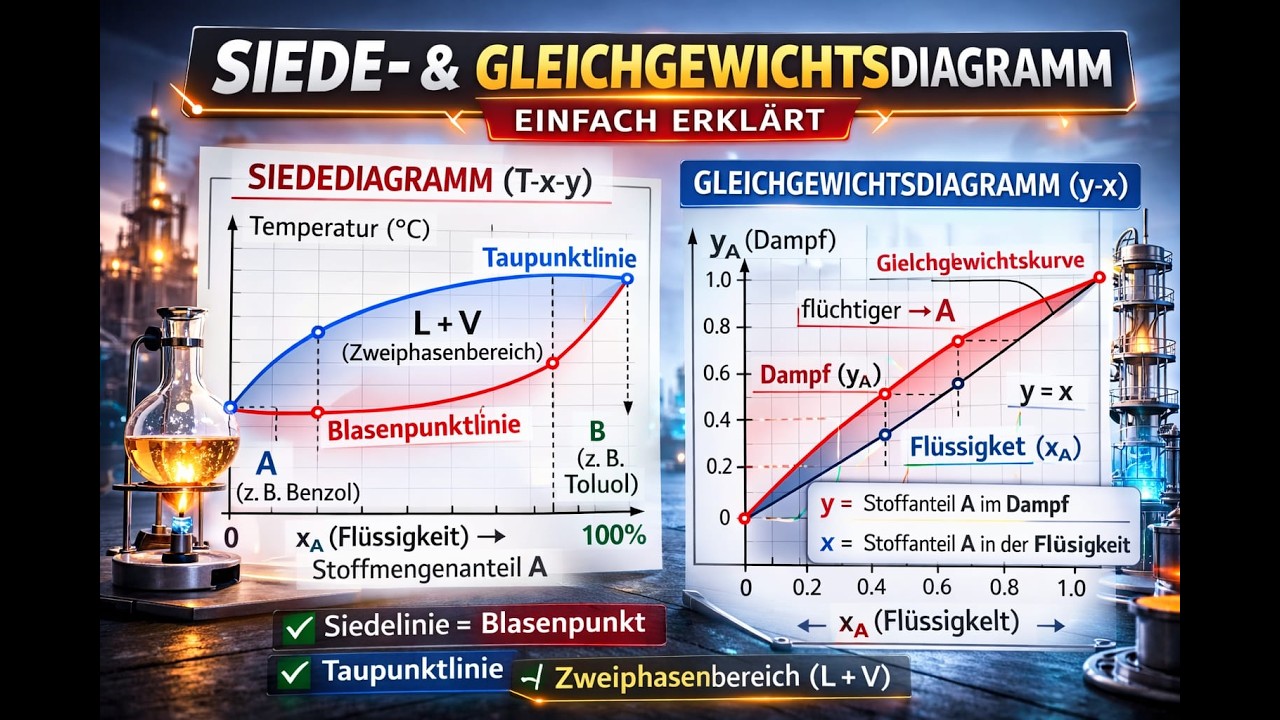 Siede- & Gleichgewichtsdiagramm