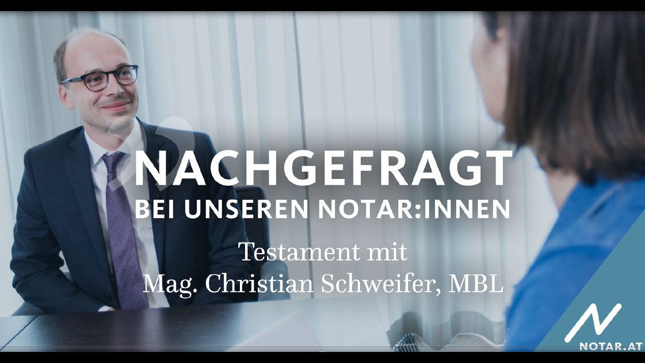 Nachgefragt bei unseren Notar:innen: Testament