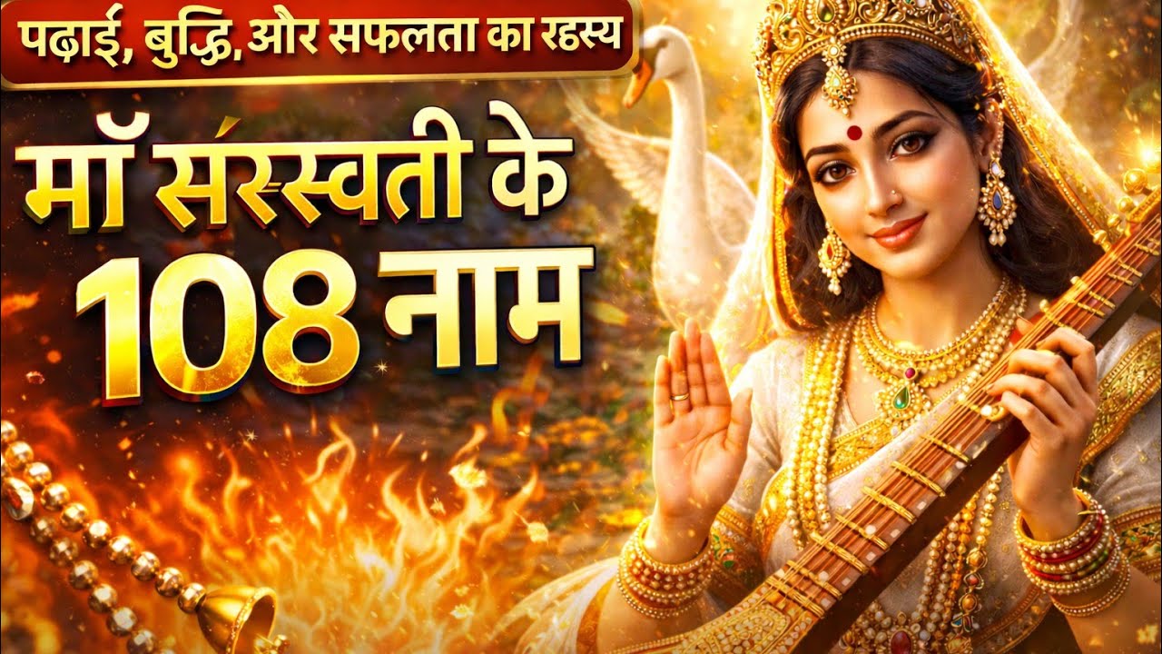 108 नाम जो बदल दें आपका भाग्य | माँ सरस्वती मंत्र