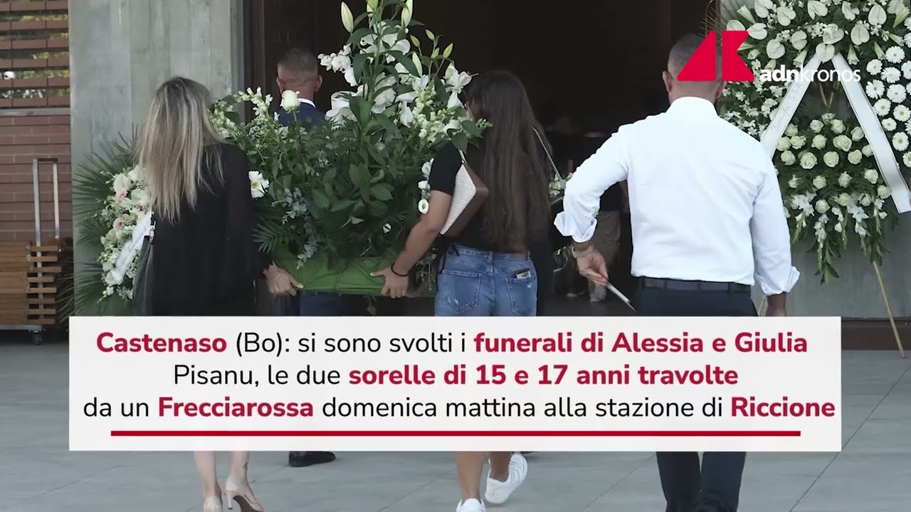 Riccione, oggi i funerali delle sorelle investite dal treno