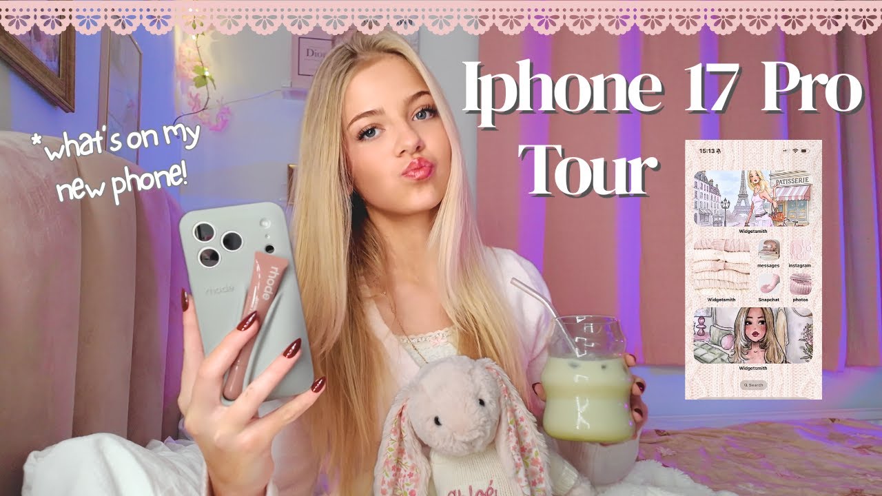 WHAT'S ON MY NEW IPHONE 17 PRO 🎀 *pinterest aesthetic *my favourite apps