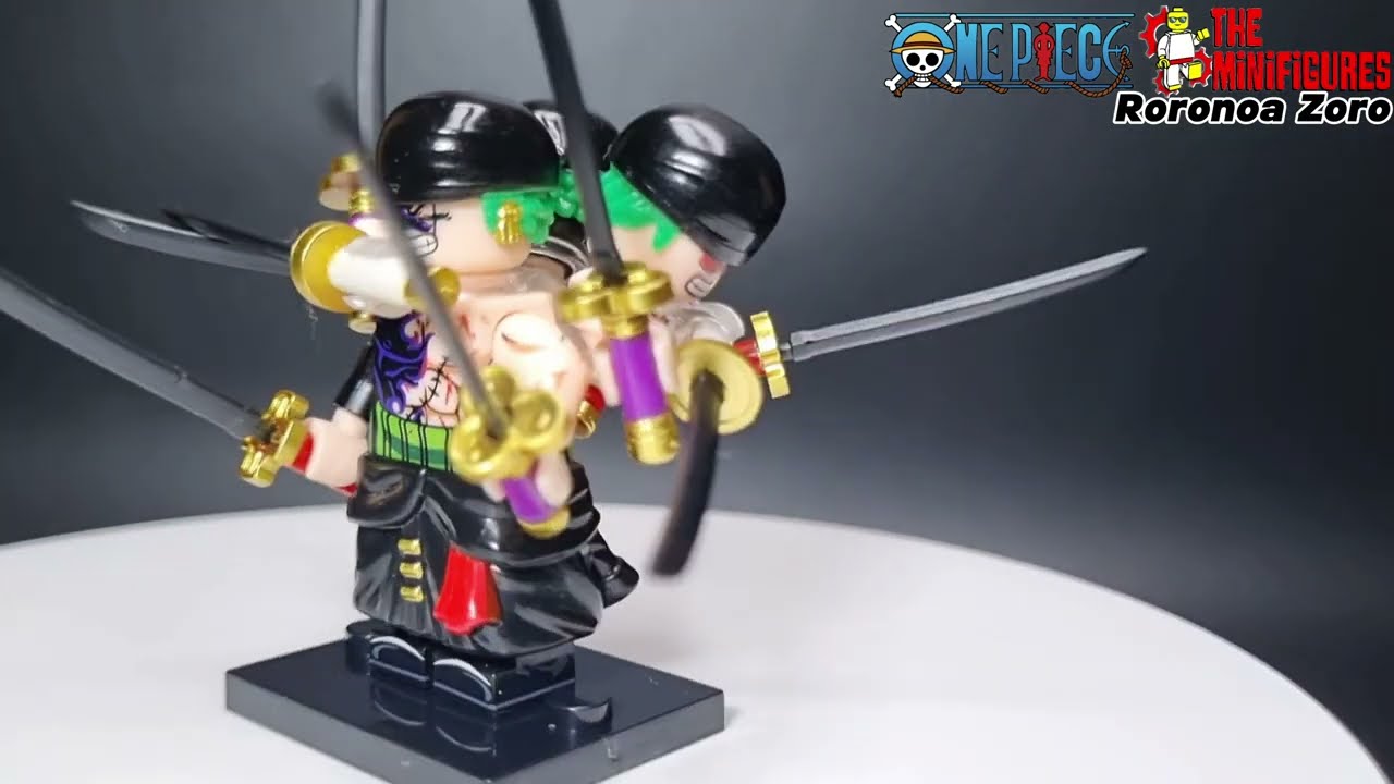 Unofficial Lego One Piece Minifigures By DY Minifigures Brand | Roronoa Zoro