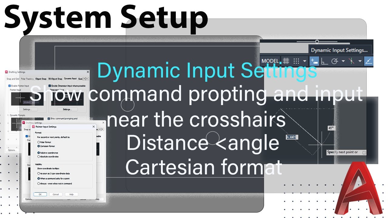 AutoCAD Advanced: Dynamic Input Settings