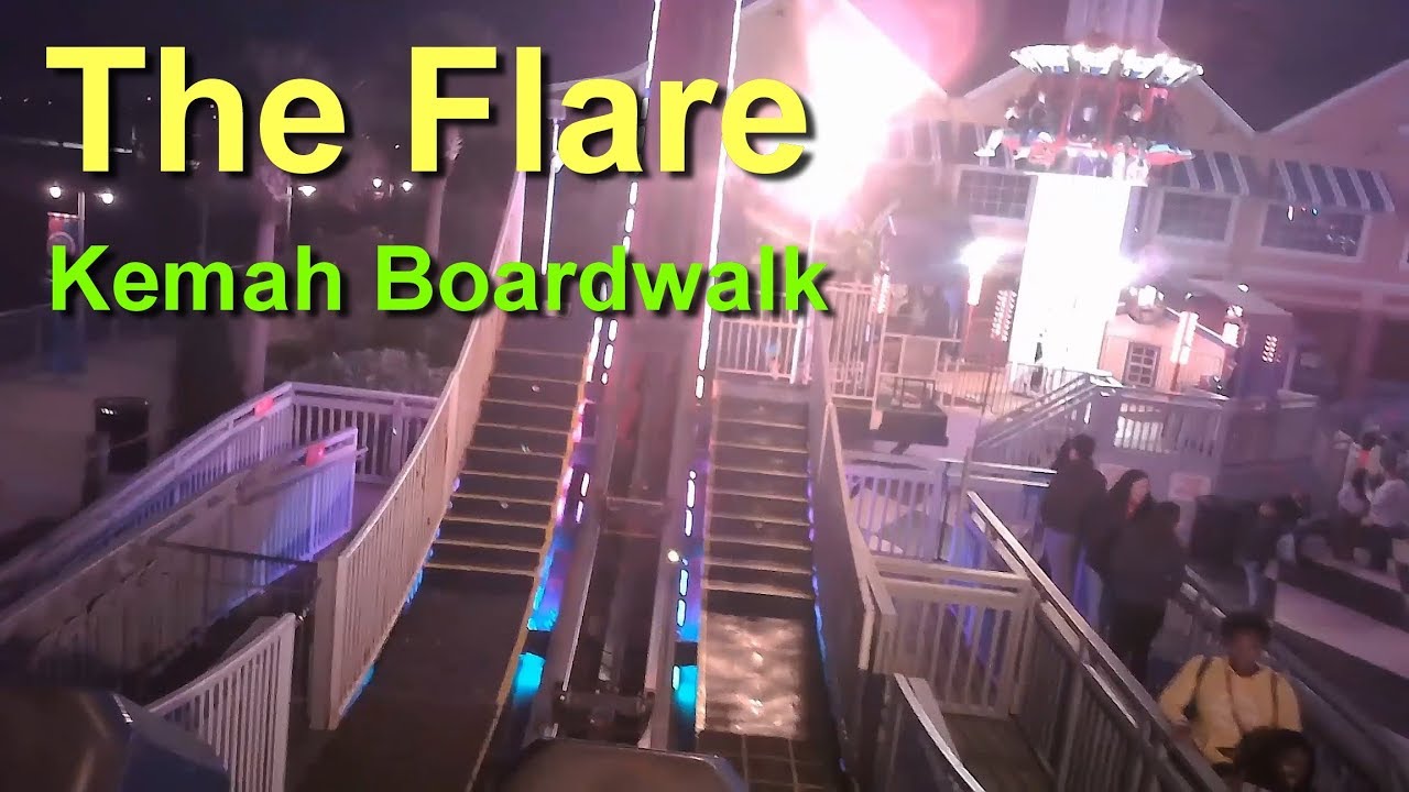 The Flare On Ride HD POV Kemah Boardwalk