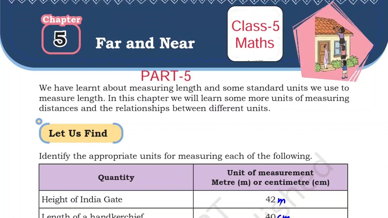 (PART-5) Far and Near / Class-5 Maths NCERT Chapter-5 Explanation and Solution By KV teacher 
