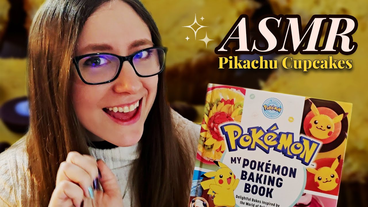 [ASMR] Baking Cute Pikachu Cupcakes 🧁 Relaxing Whispered Pokémon Themed Baking and Decorating