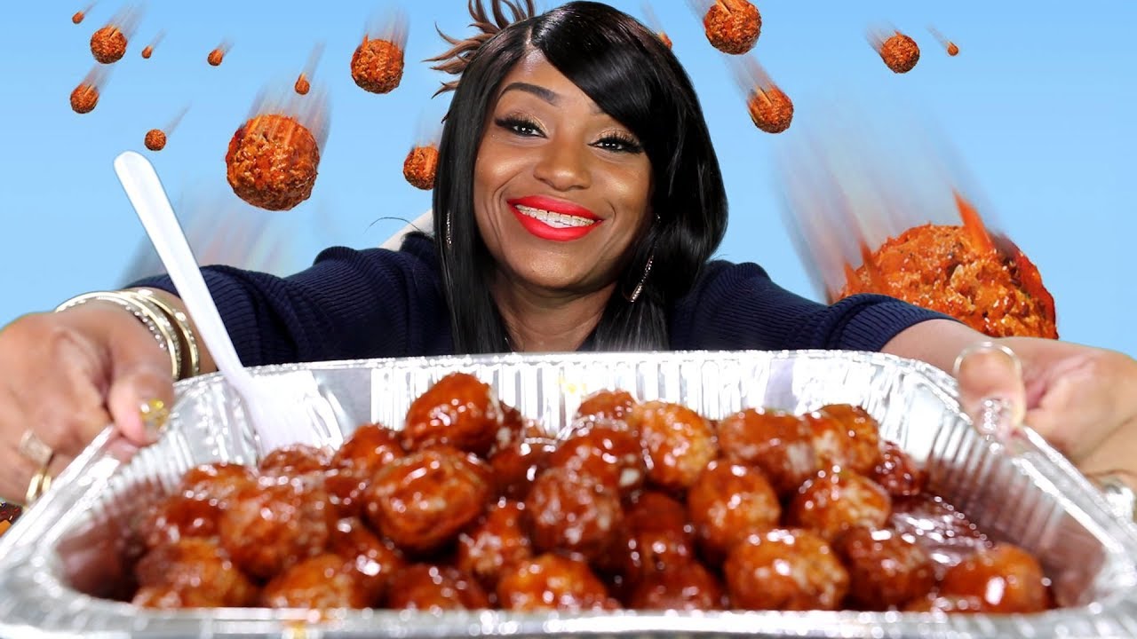 100 MEATBALL MARCH MADNESS CHALLENGE - with Carolina Reaper and BBQ Sauce