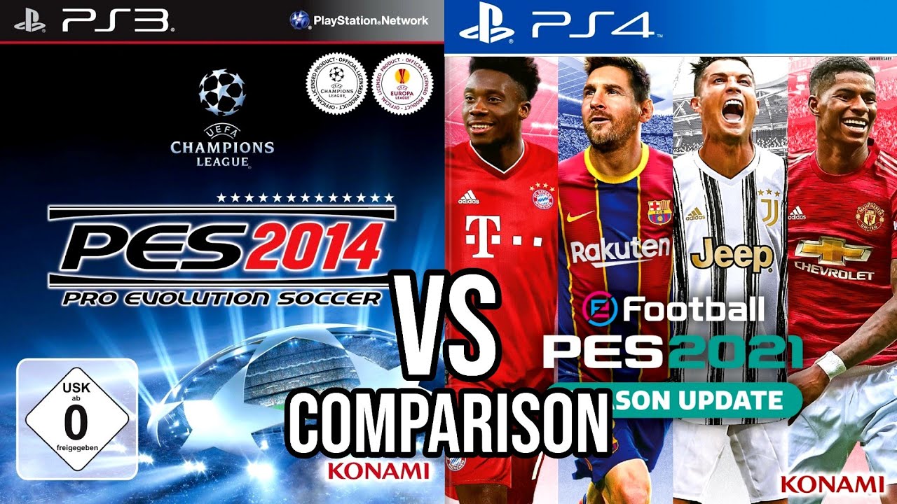 PES 2014 PS3 Vs PES 2021 PS4