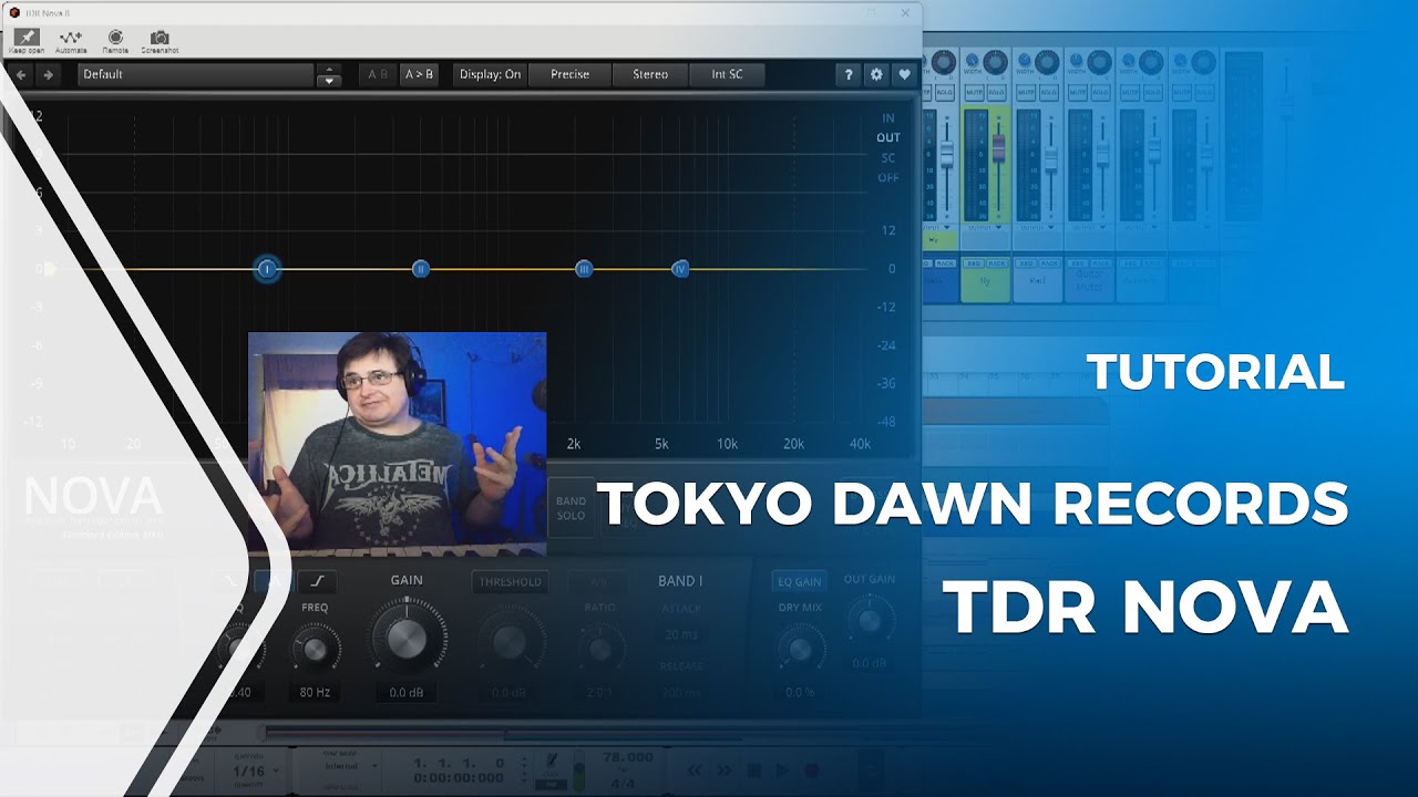 Учебное пособие по TDR Nova [динамический эквалайзер от Tokyo Dawn Records]