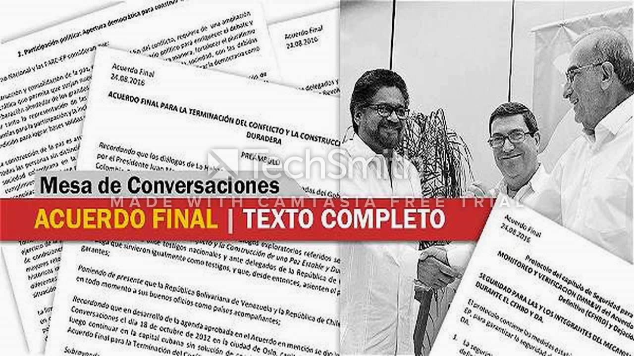 LECTURA DEL ACUERDO FINAL PARA LA TERMINACI&Oacute;N DEL CONFLICTO. #5