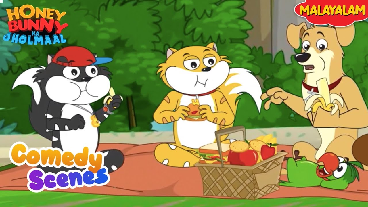 Honey Bunny Comedy Scenes | Cartoon For Kids | Compilation-61 | YO Kids Malayalam | S21