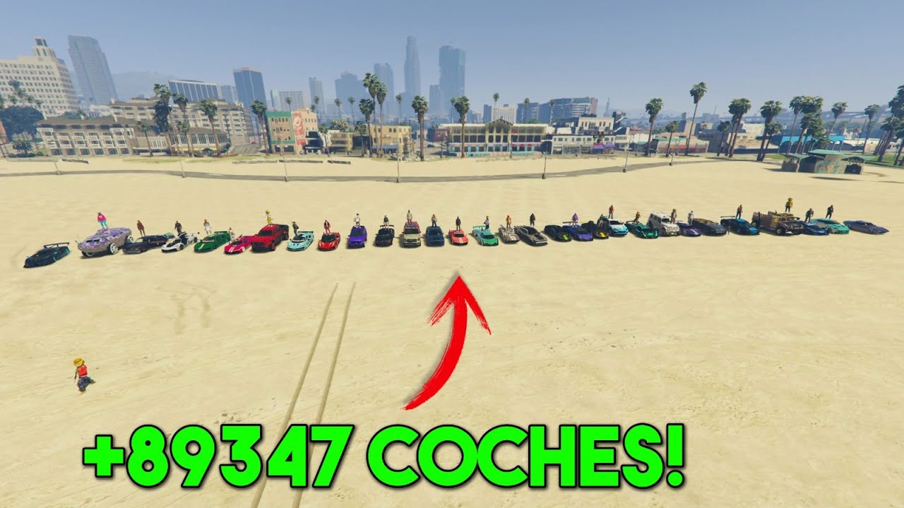+83948 COCHES EN LA PLAYA DE LOS SANTOS! CONCURSO DE COCHES TUNEADOS! - GTA V ONLINE