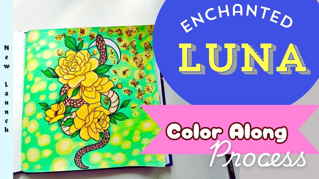 Color Along | Enchanted Luna Adult Coloring Book