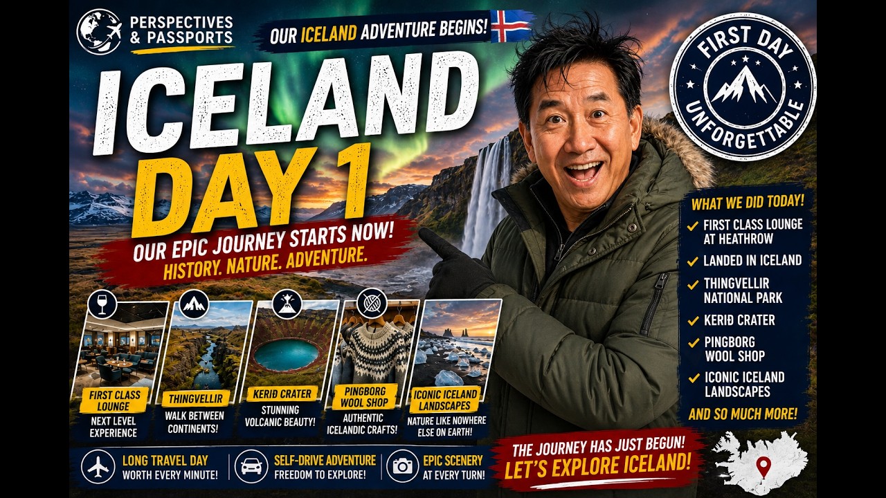Landing in Iceland, Thingvellir, Volcano Crater! - Friday Day!
