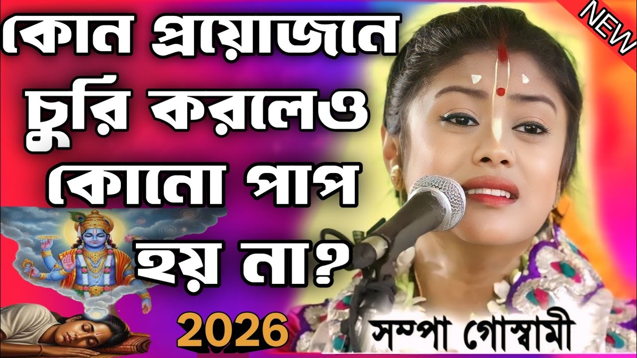 কোন প্রয়োজনে চুরি করলে কোন পাপ হয় না?/সম্পা গোস্বামী কীর্তন/Sampa goswami pala kirtan 