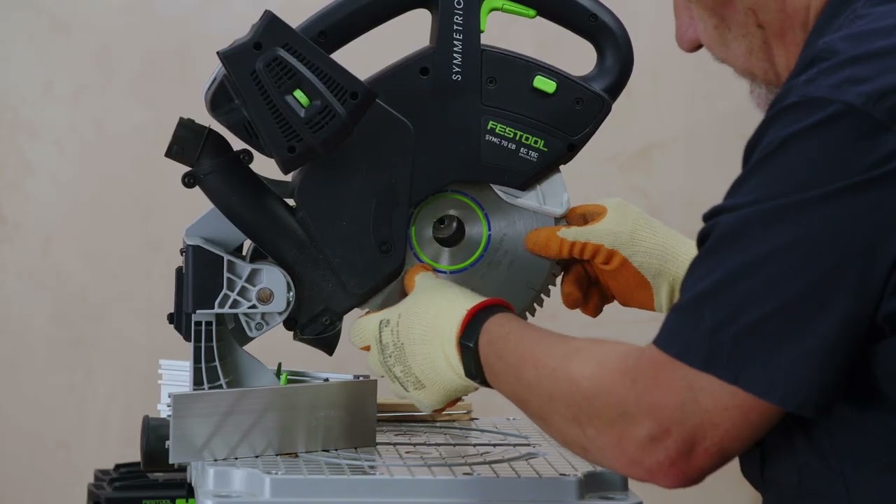 Festool cordless mitre saw SYMMETRIC SYMC 70: Controls and operations
