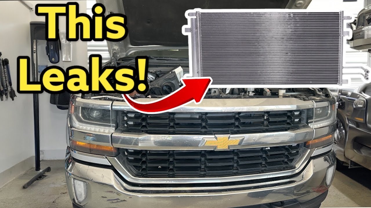 Замена конденсатора кондиционера Chevy Silverado 2014-2018 гг. - Ремонт кондиционера Sierra Tahoe...