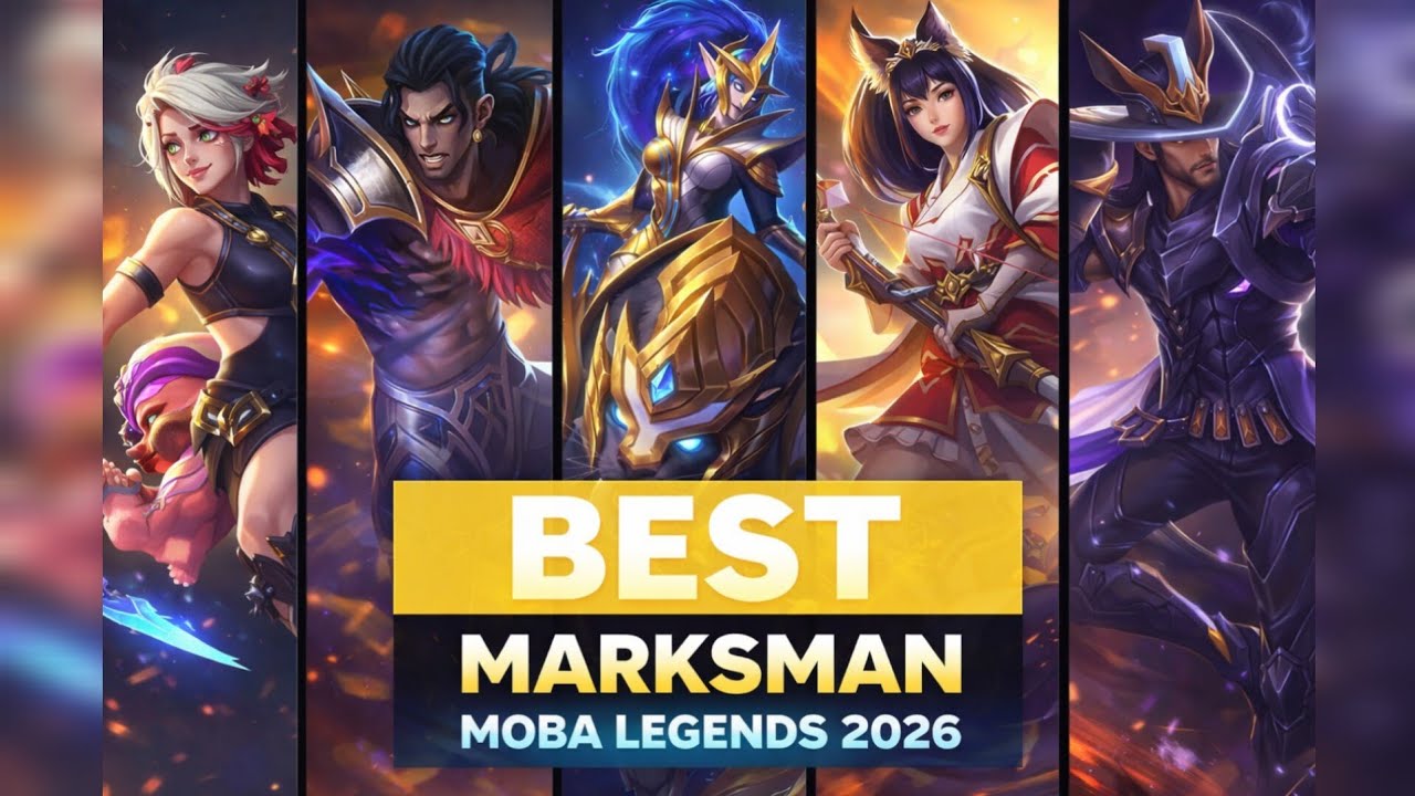 Top 10 Best Marksman in MOBA LEGENDS 😱 2026 Meta😲| Easy Rank Push Guide😈