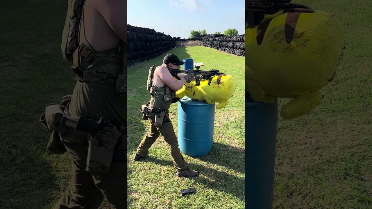 TDSA Picachu Stage, May 2025. Maintain contact with Picachu at all times shooting. Tactical 2-gun.