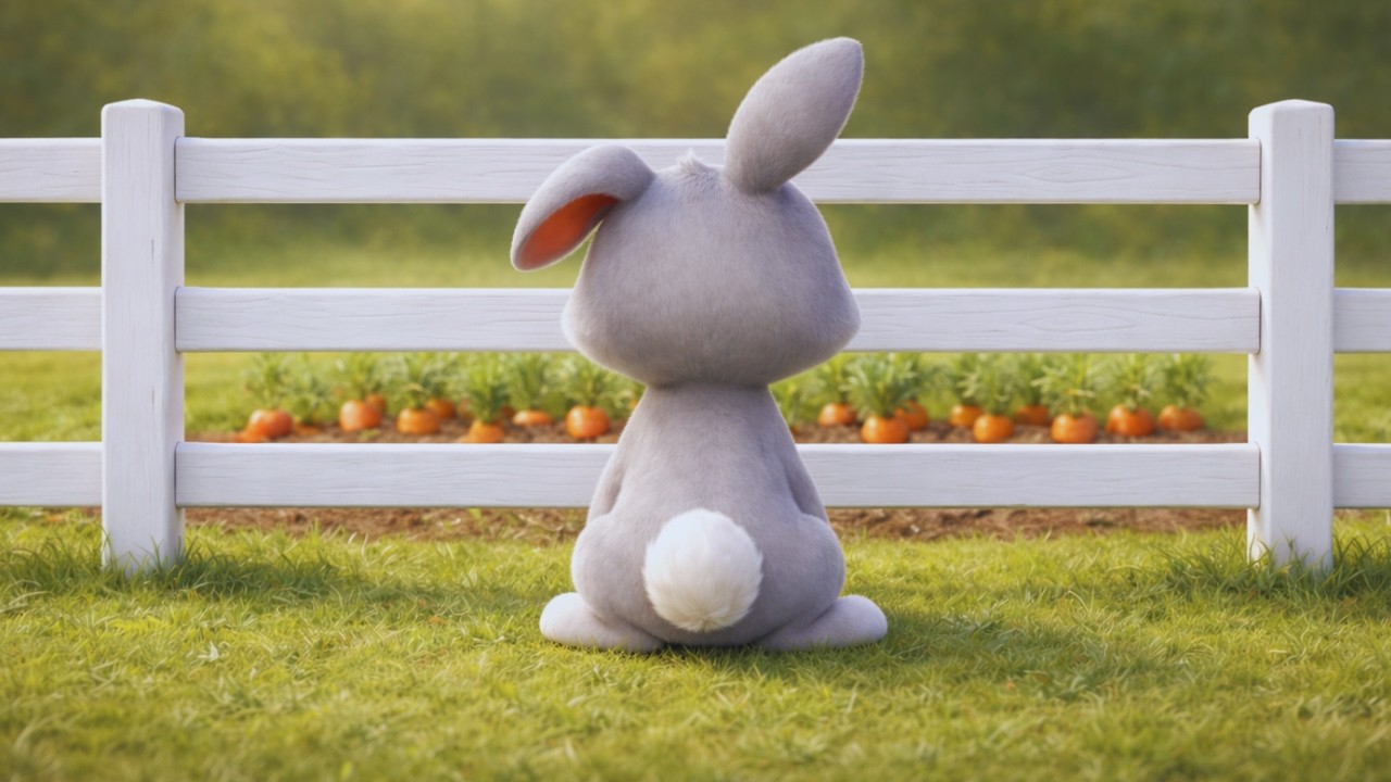 Mały kr&oacute;liczek i wysoki płotek 🐰 | Bajka o wierze w siebie | BajkoNuty