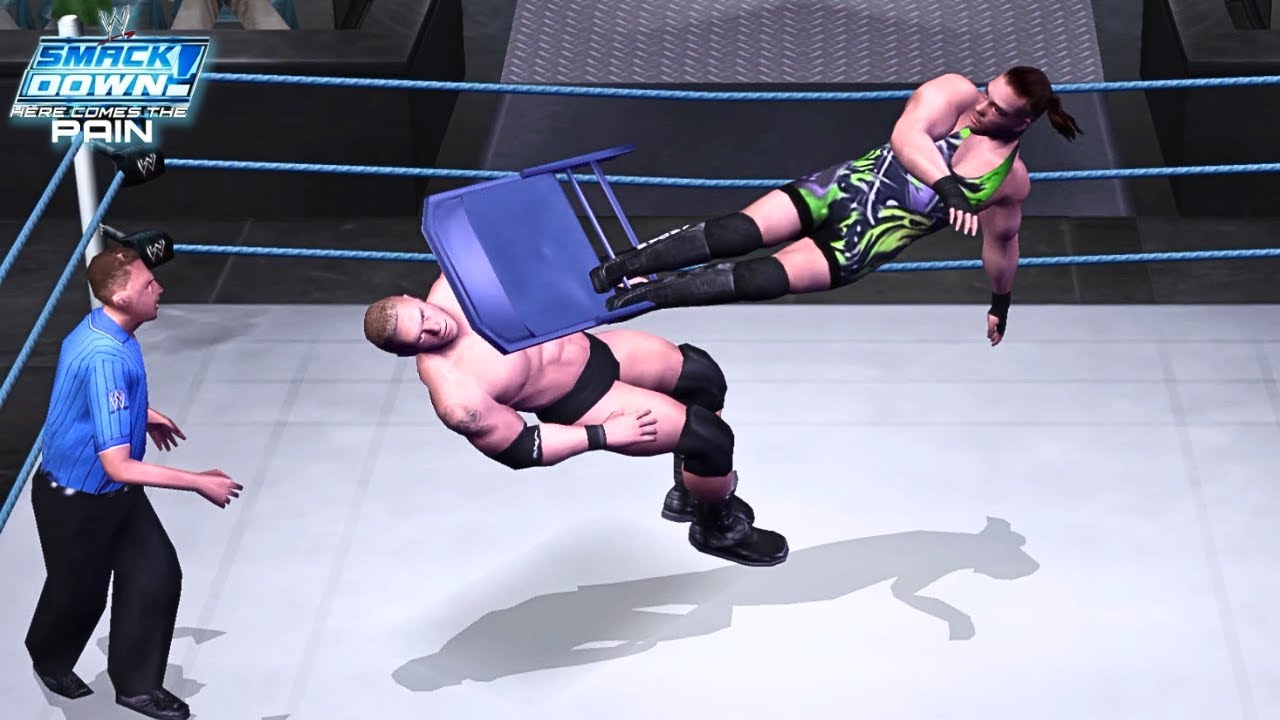 Brock Lesnar vs RVD | Hardcore Match | WWE Smackdown Here Comes The Pain.