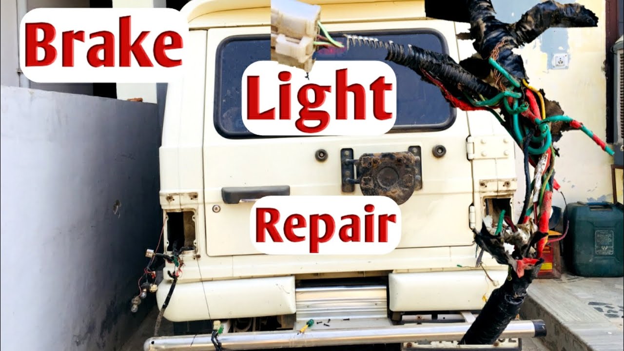 Brake Light Repair In New Mahindra Bolero 2022 |Brake Light Not Working In Mahindra Bolero|
